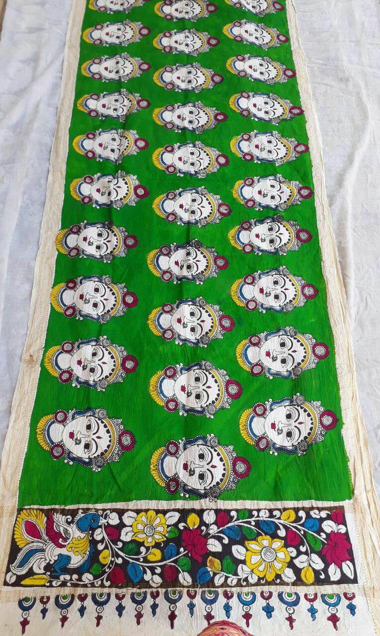 Hand Painted Kalamkari duppatta
