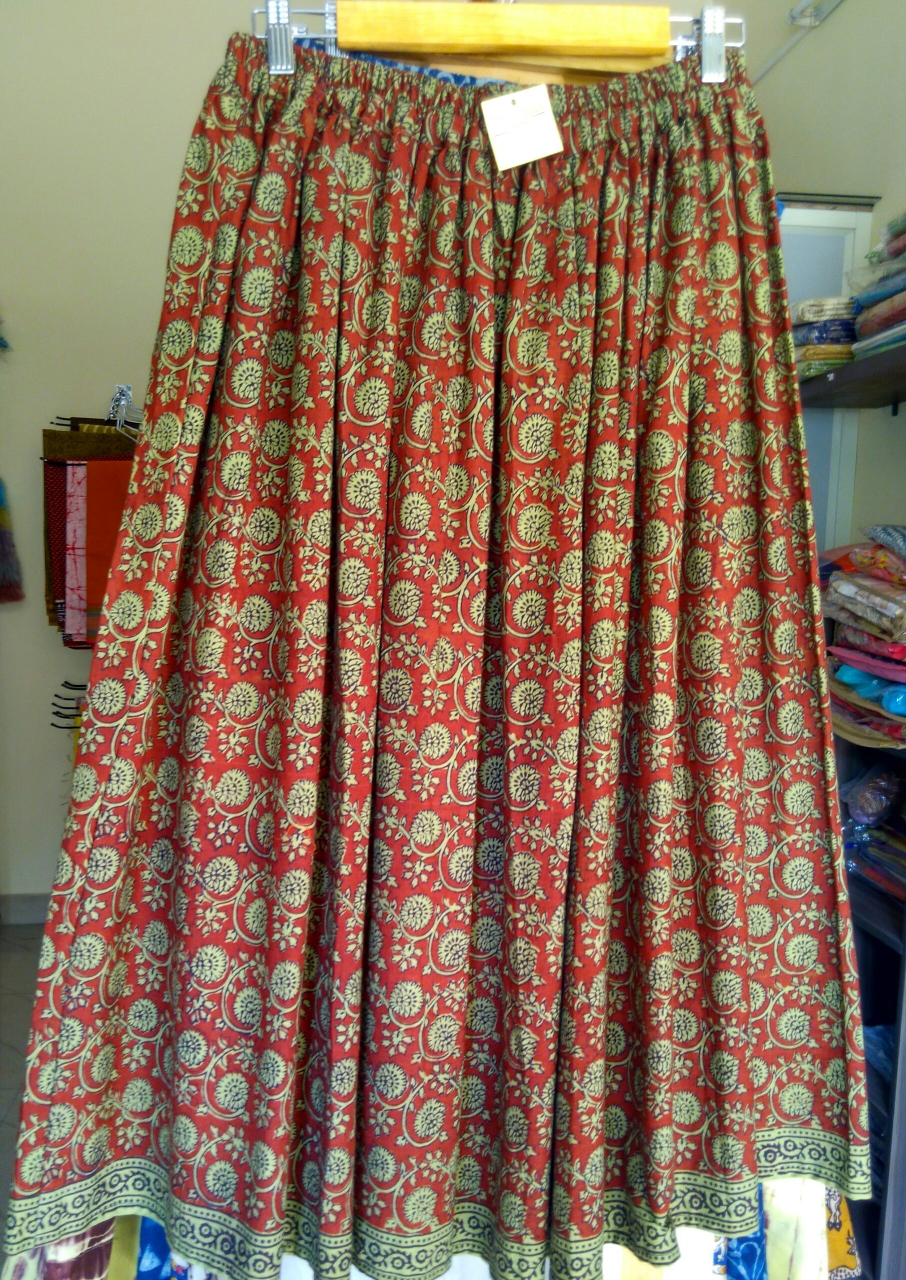 Bagh block print cotton skirt