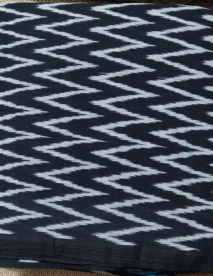 Ikkat Handloom cotton Fabric - 1 meter