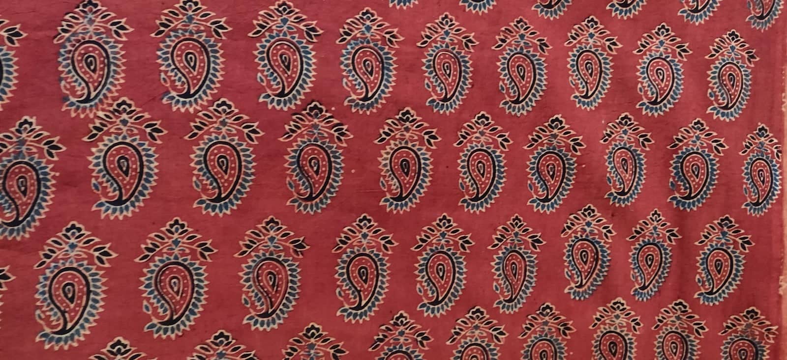 Ajrakh cotton fabric - 1 meter