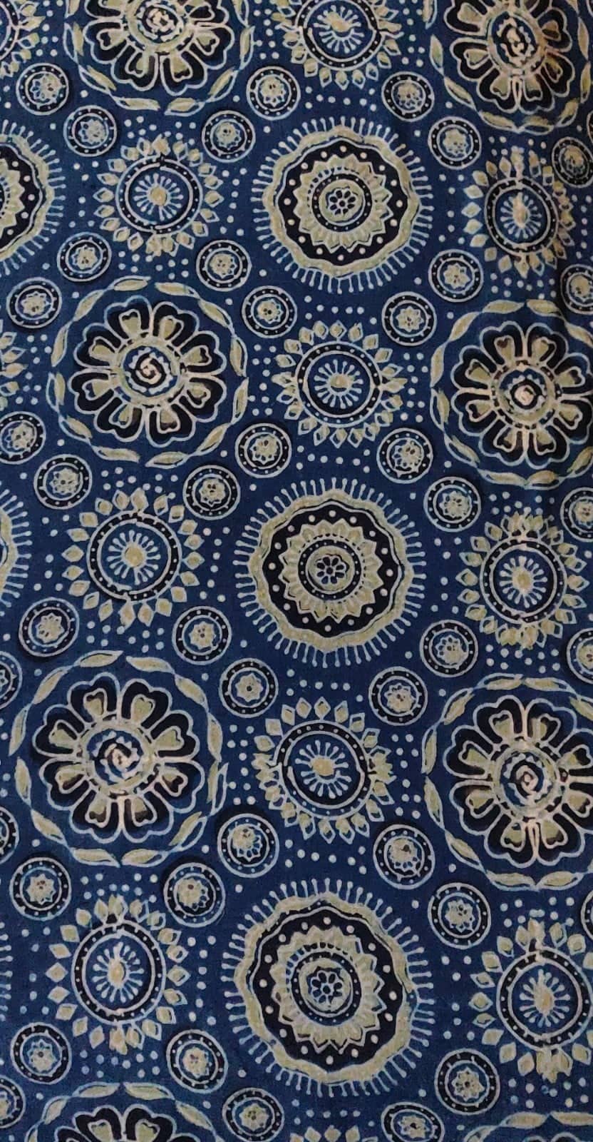 Ajrakh cotton fabric - 1 meter