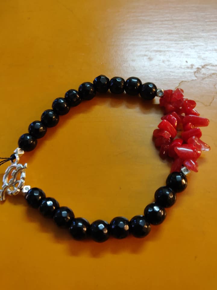 Semi precious beads bracelet