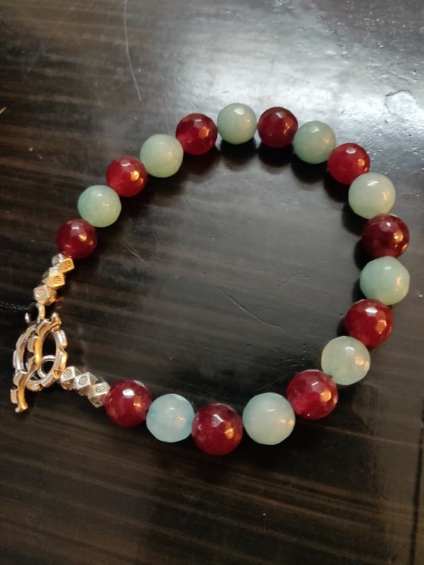 Semi precious beads bracelet