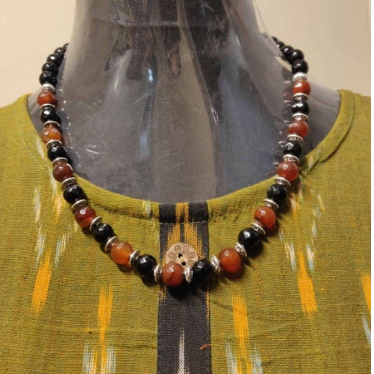 Multi colour Semi precious beads necklace