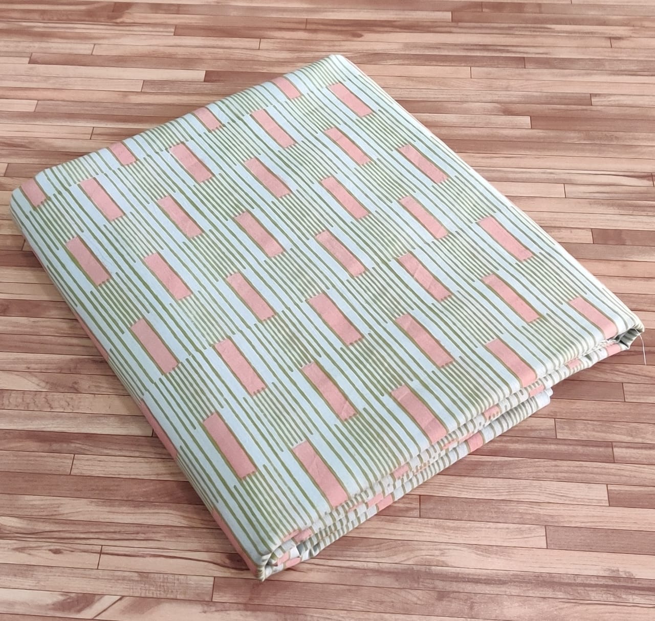 Hand block print cotton fabric - 1 meter