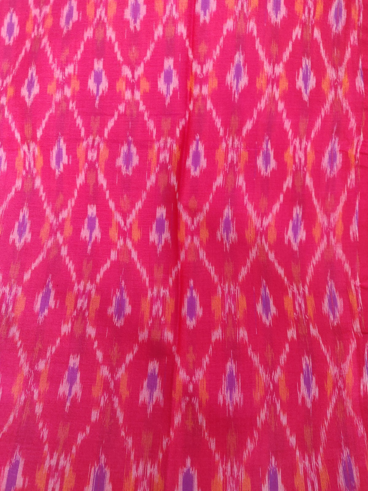 Ikkat cotton silk fabric - 1 meter