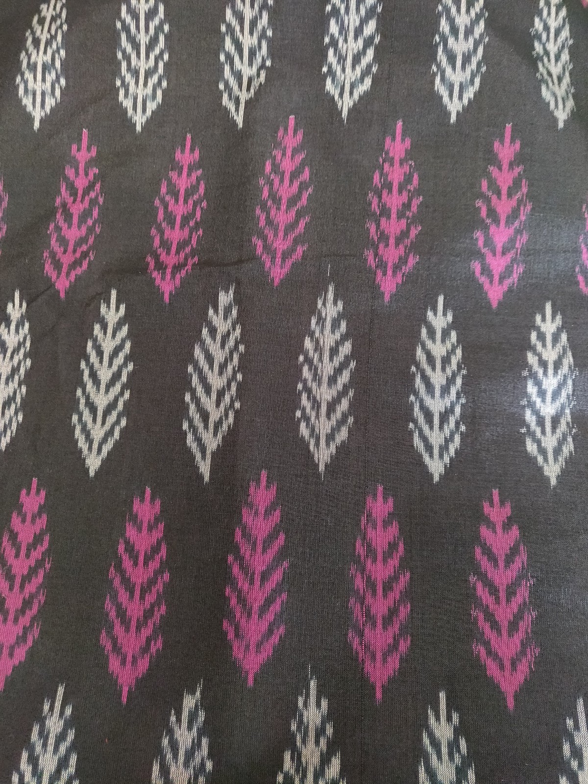 Ikkat cotton silk fabric - 1 meter