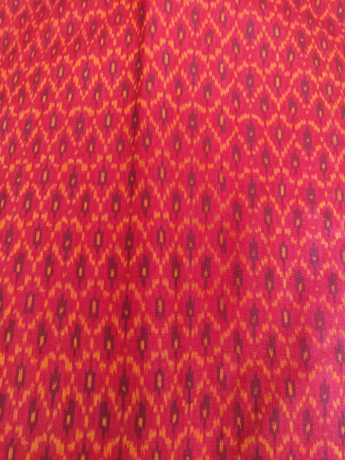 Ikkat cotton silk fabric - 1 meter