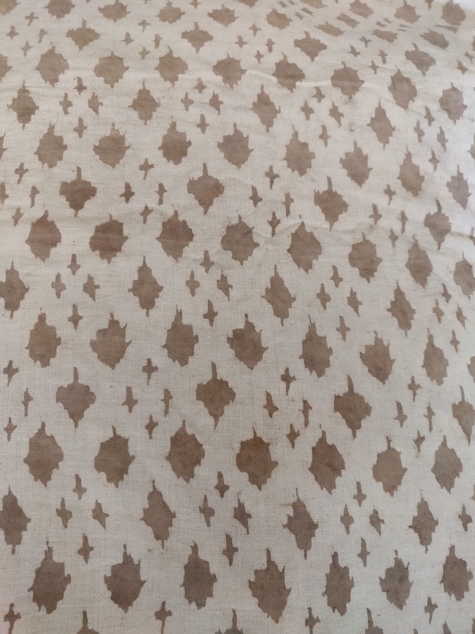 Hand block print cotton fabric - 1 meter