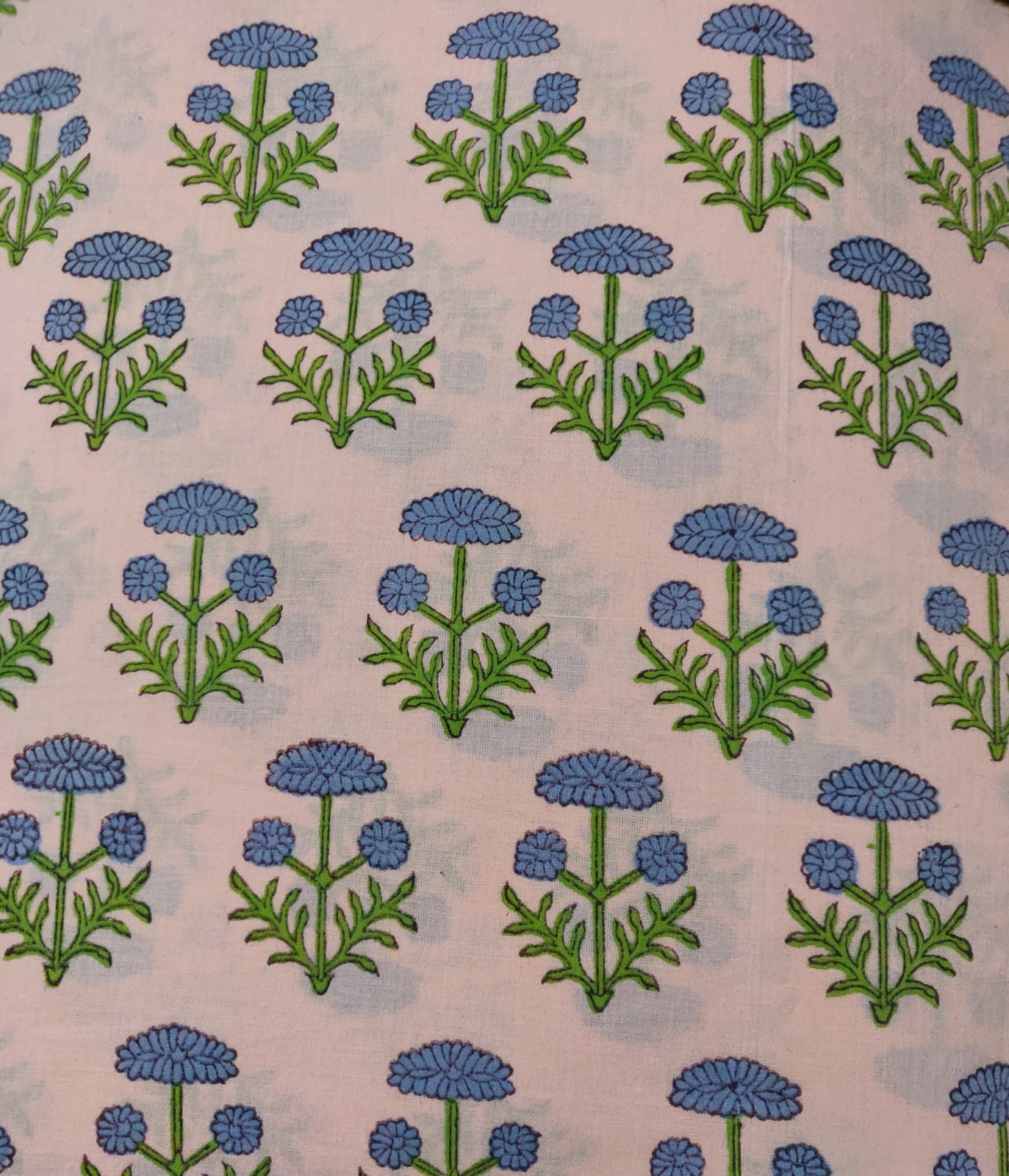 Block print on cotton fabric - 1 meter