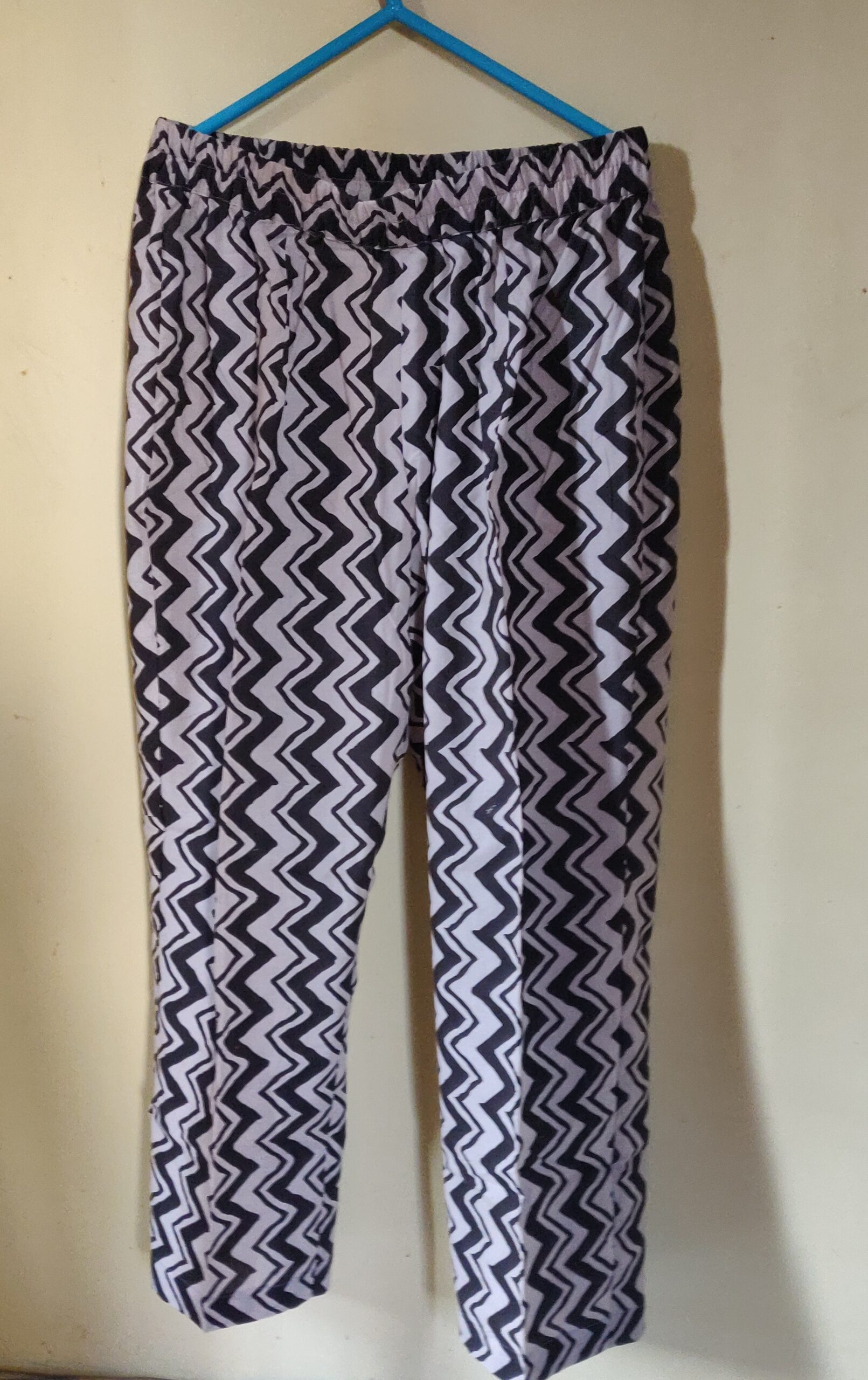 Cotton straight pants