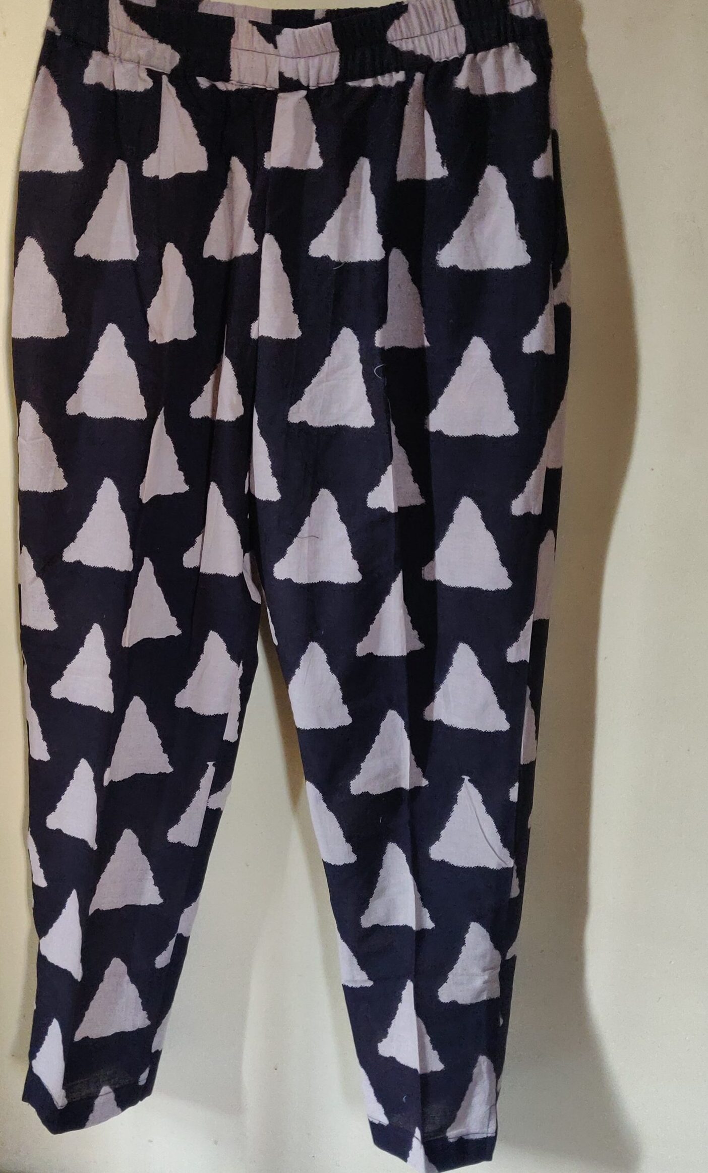 Cotton straight pants