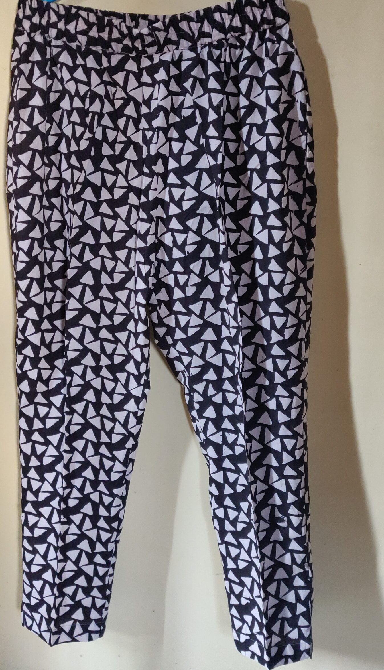 Cotton straight pants
