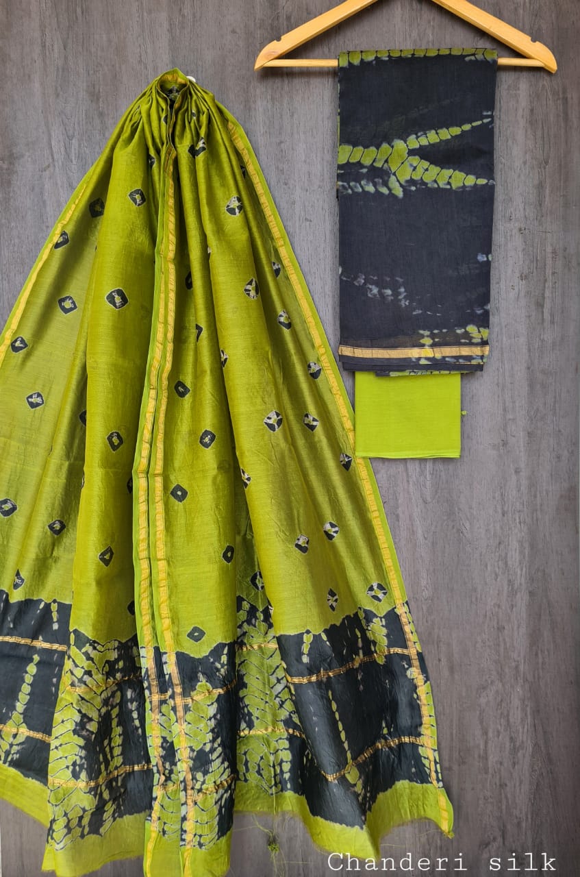 Chanderi cotton silk dress Material