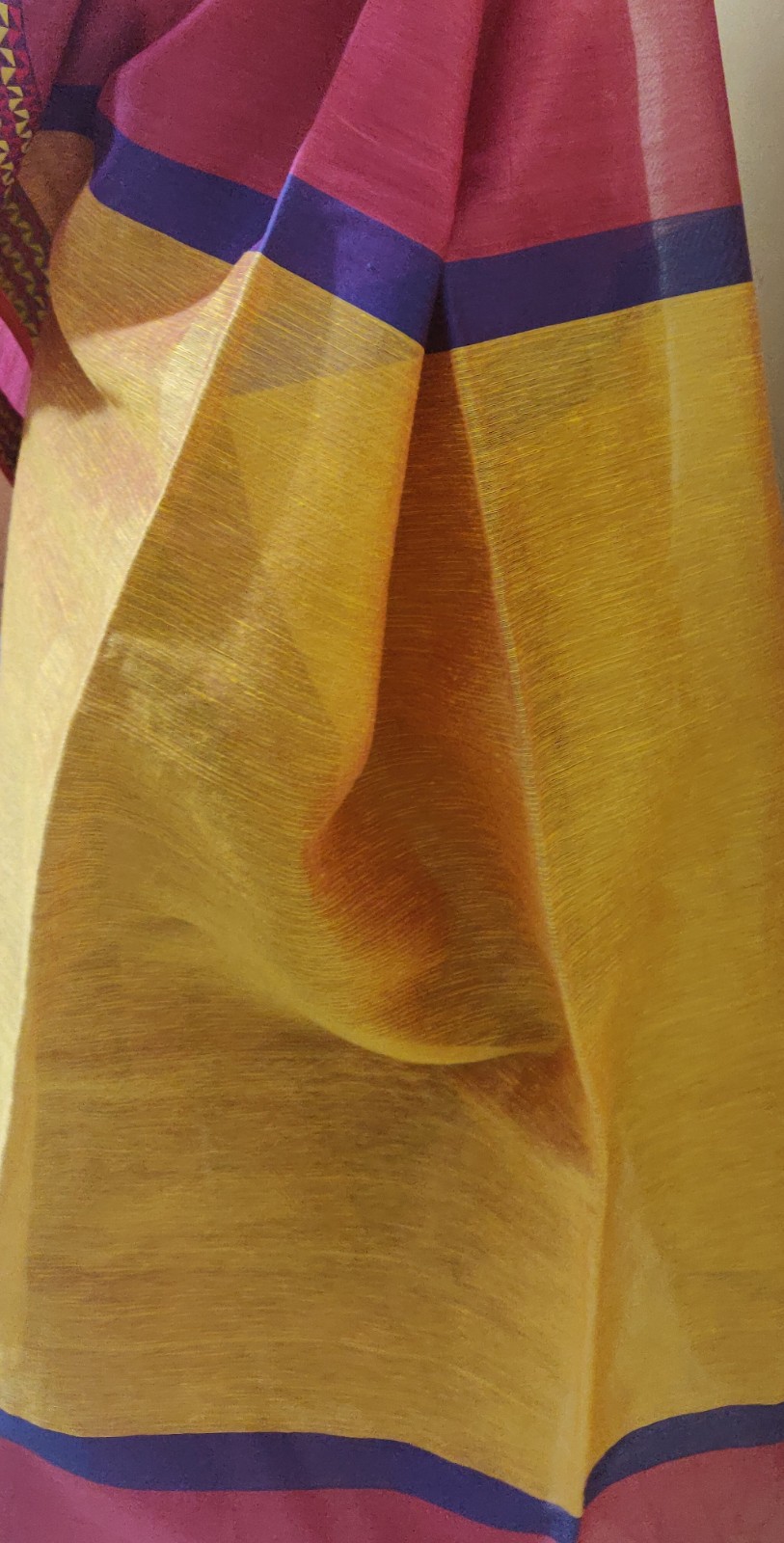 Maheswari handloom Cotton silk saree - Image 3