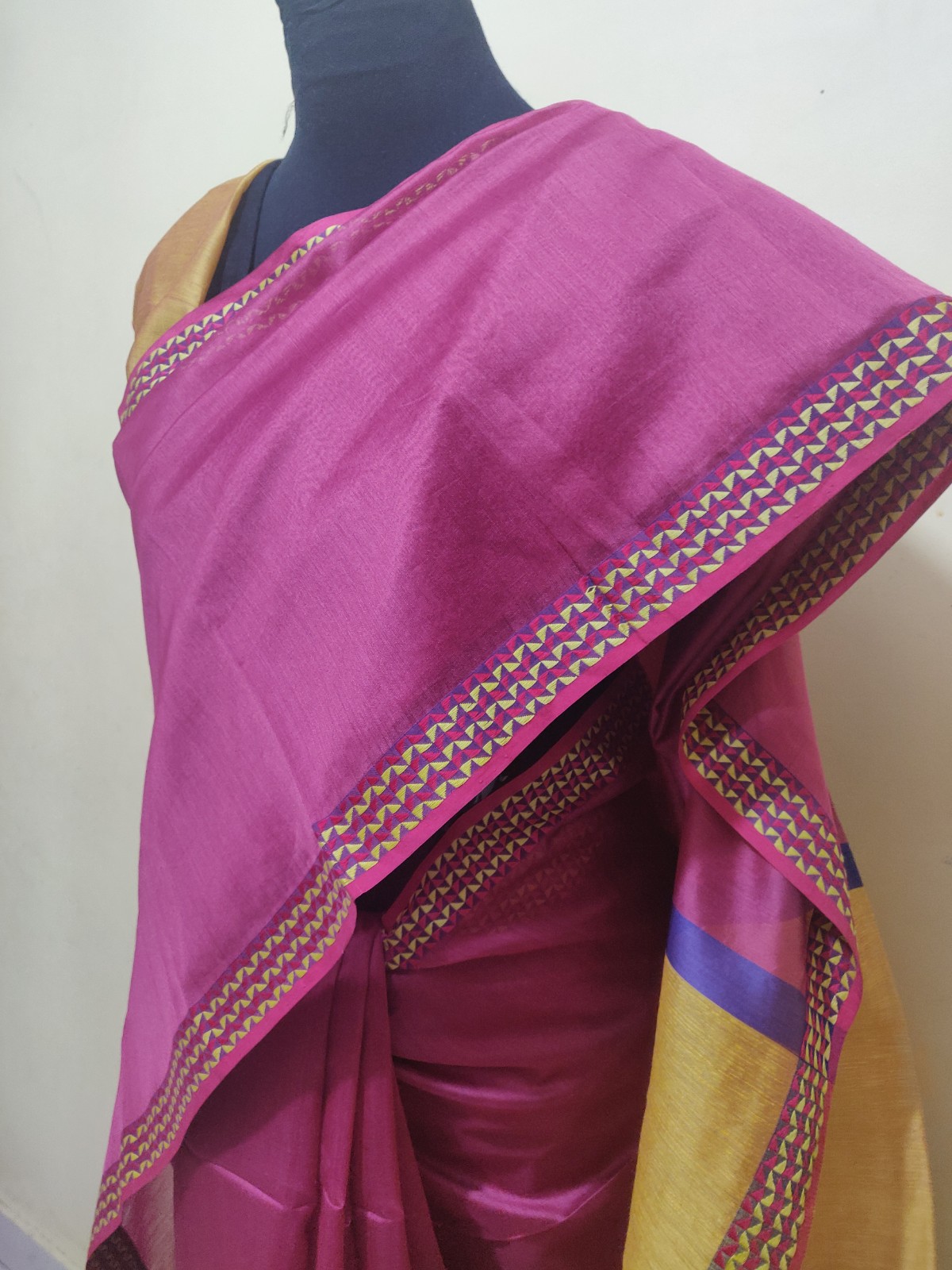 Maheswari handloom Cotton silk saree - Image 5