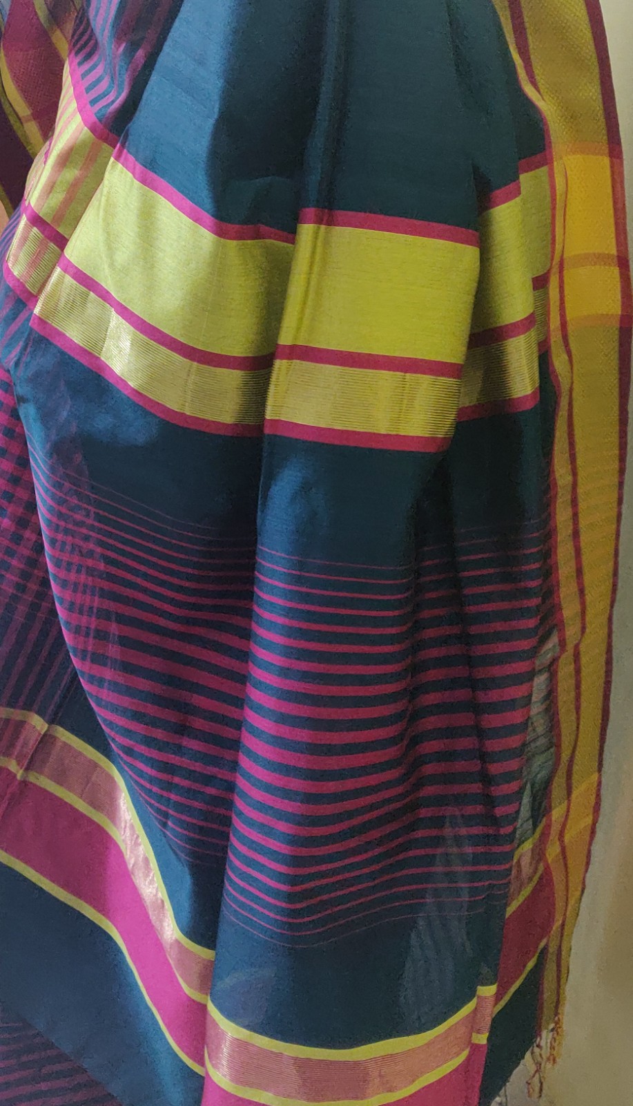 Maheswari handloom Cotton silk saree - Image 4