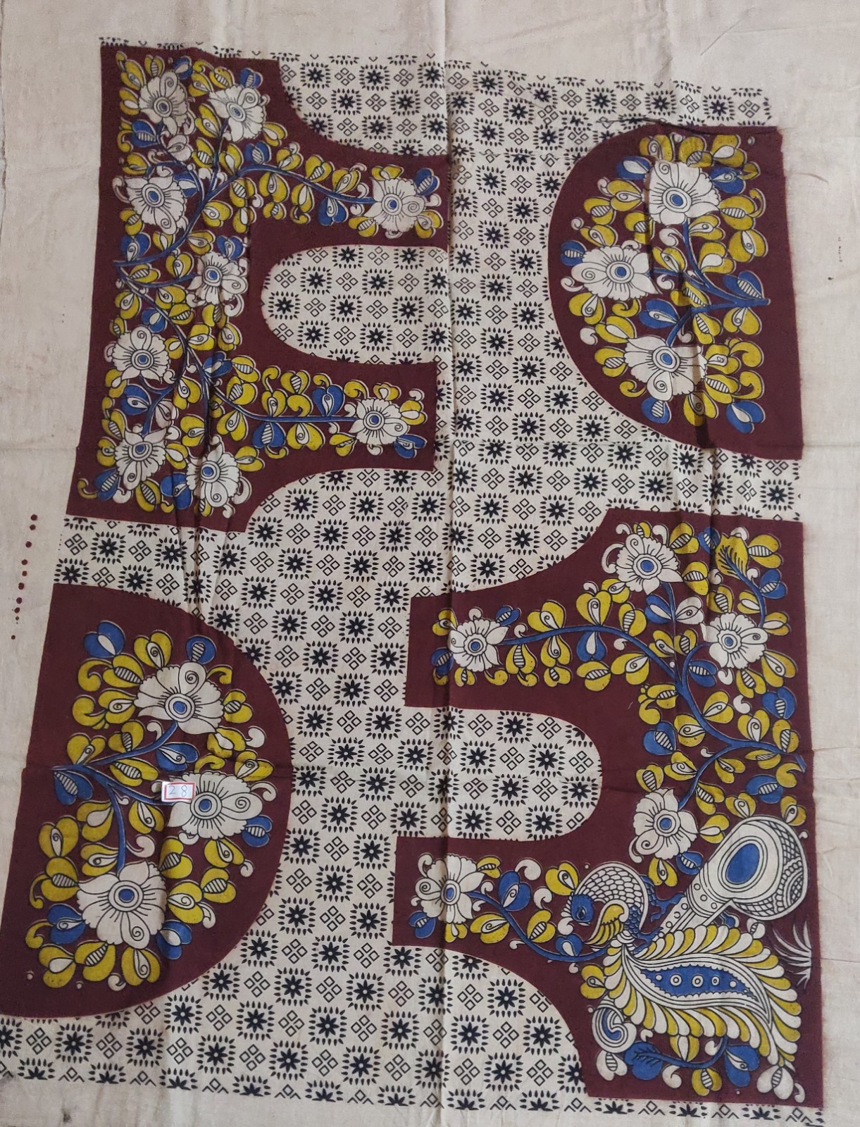 Kalamkari cotton designer blouse of 1 meter