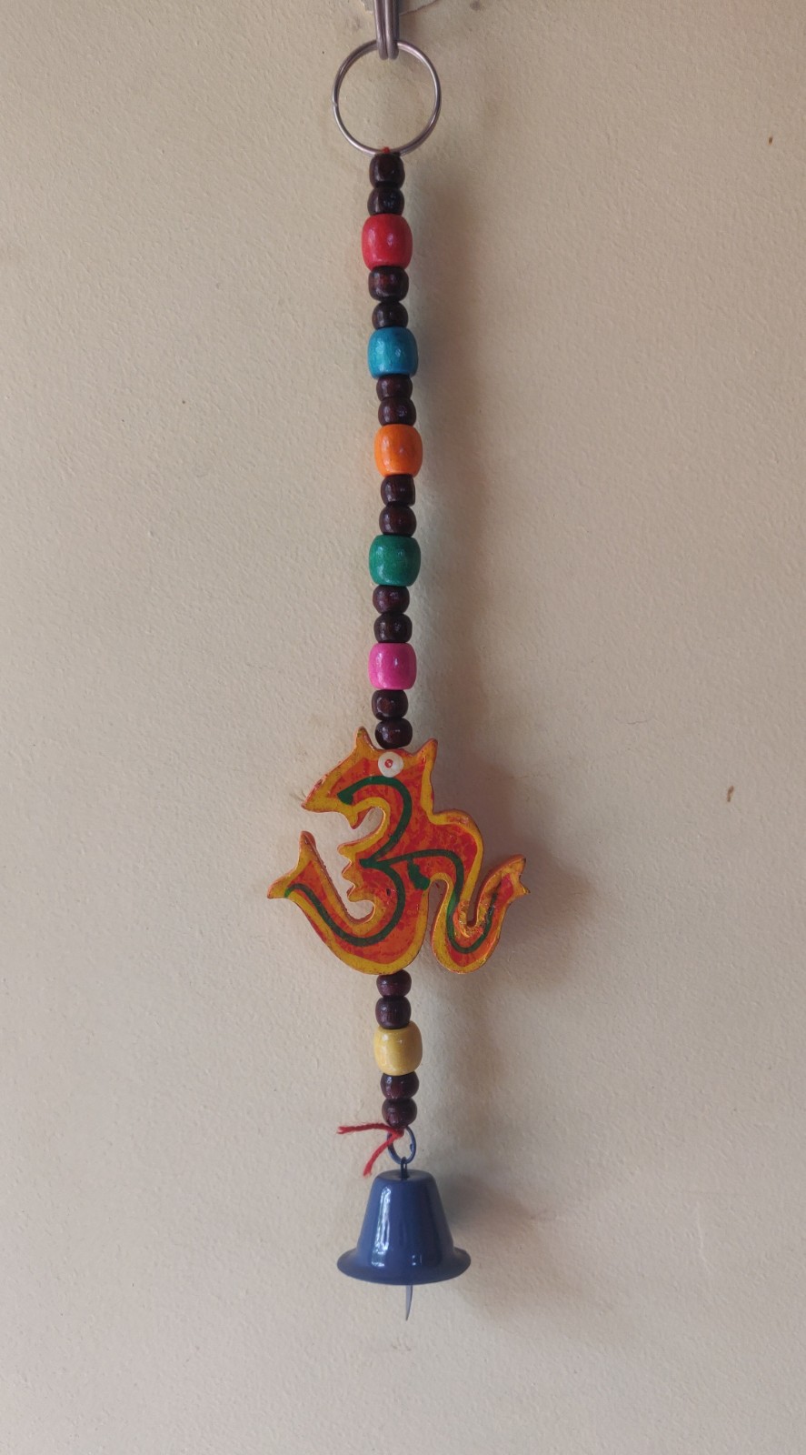 Handmade wooden beads and OM pendant string