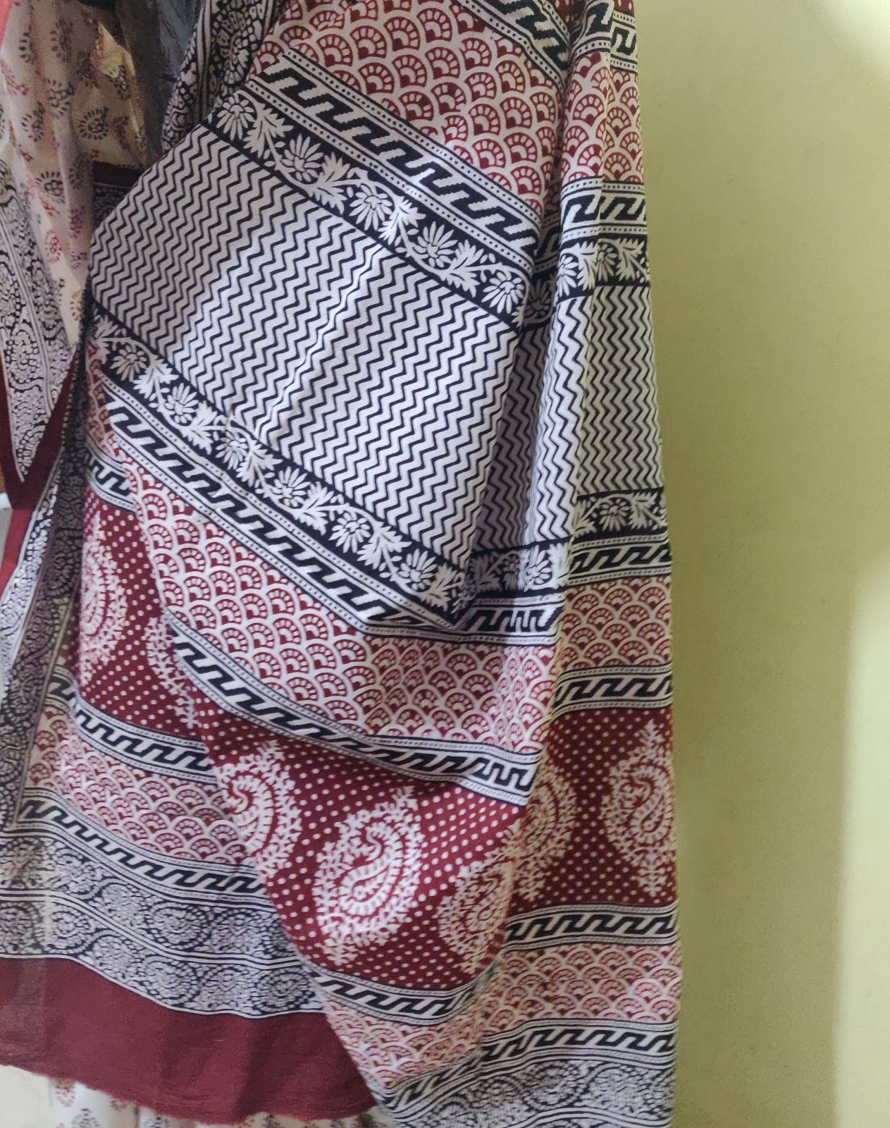Bagh Hand block print cotton saree - Image 3