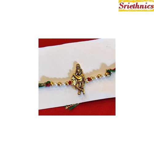 Handmade Krishna metal Rakhi