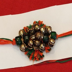 oxidized ghungroo and thread rakhi