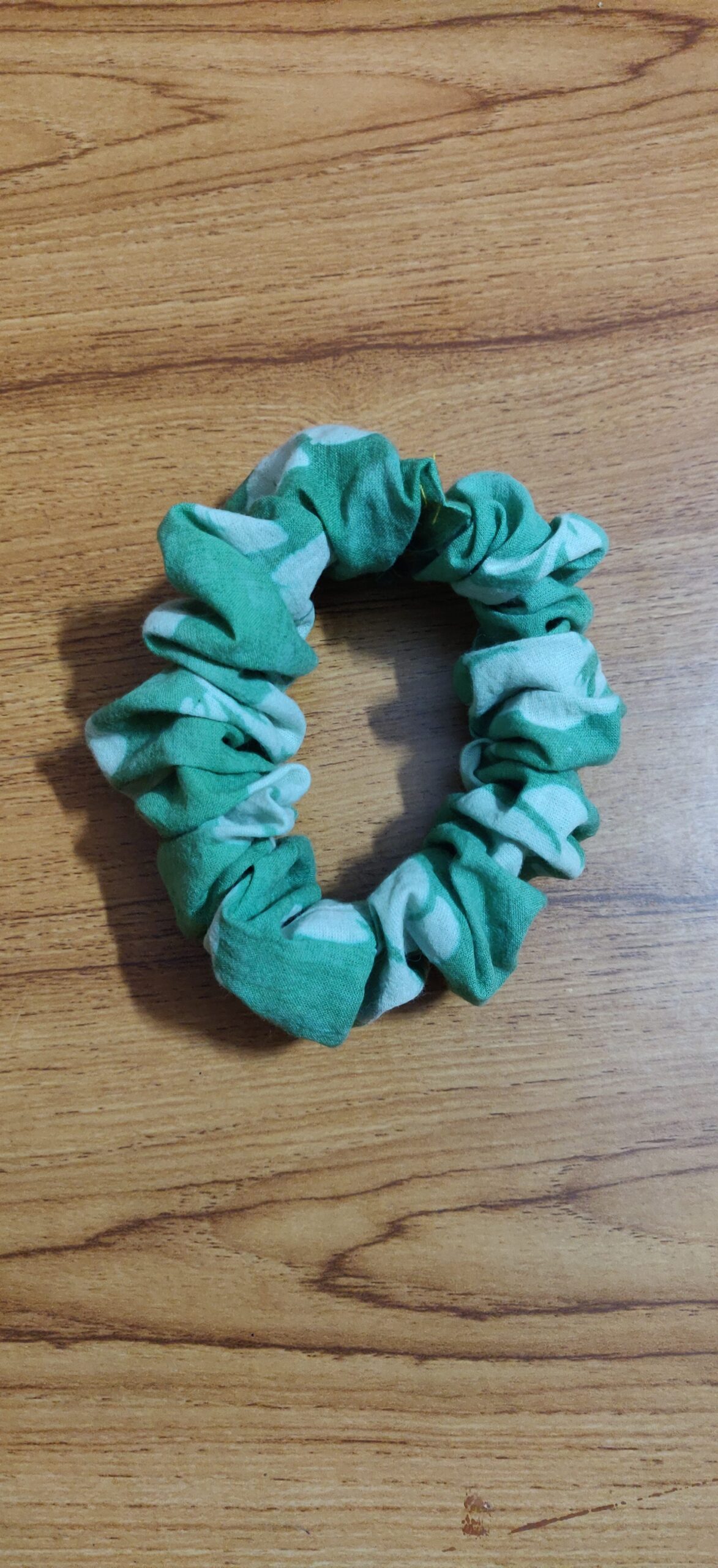 Broad scrunchies in block print cotton fabrics - set of 2