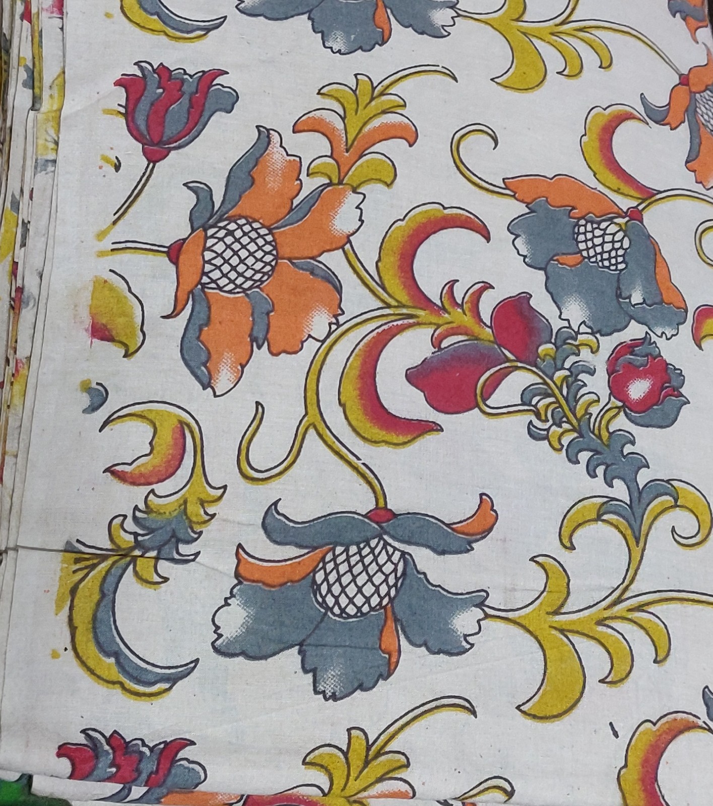 Cotton Kalamkari fabric - 1 meter
