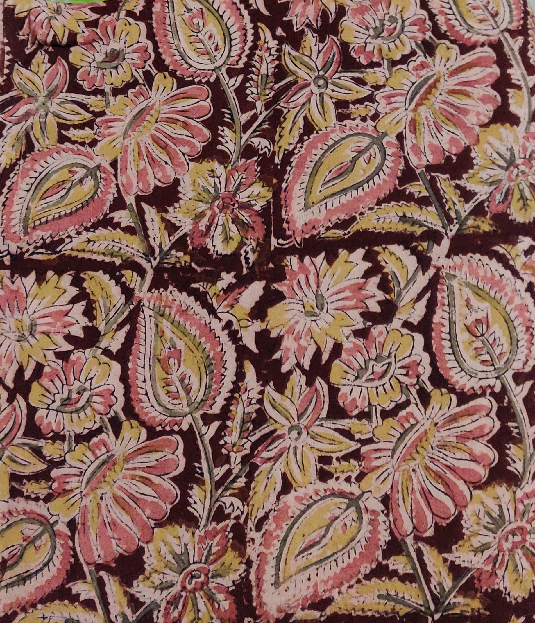 Kalamkari Hand block print cotton fabrics bundle