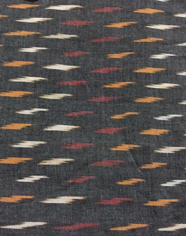 Ikkat Handloom cotton Fabric - 1 meter