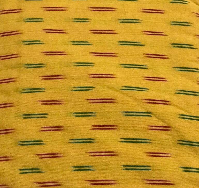 Ikkat Handloom cotton Fabric - 1 meter
