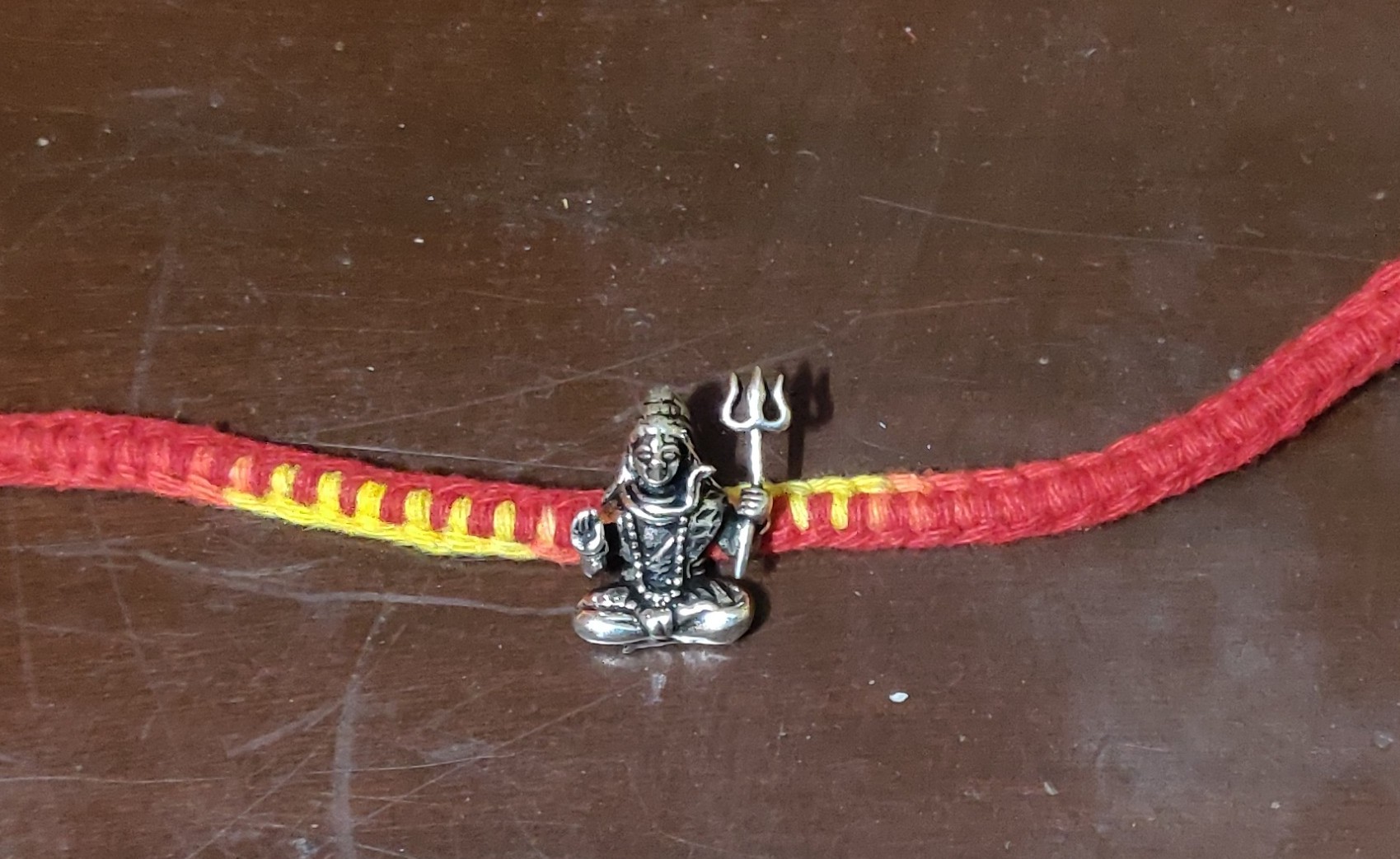 Silver Siva murthi rakhi
