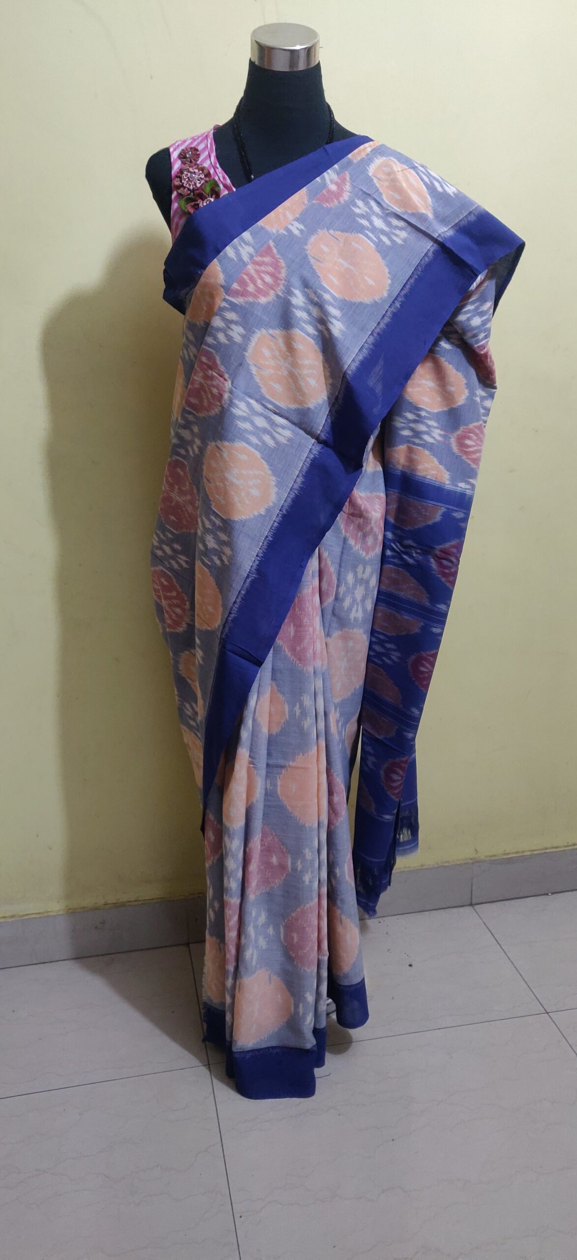 Ikkat cotton saree