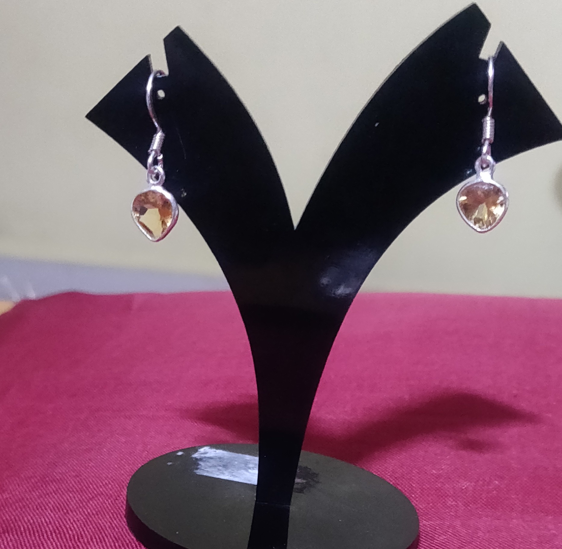 925 Sterling Silver Citrine Earrings