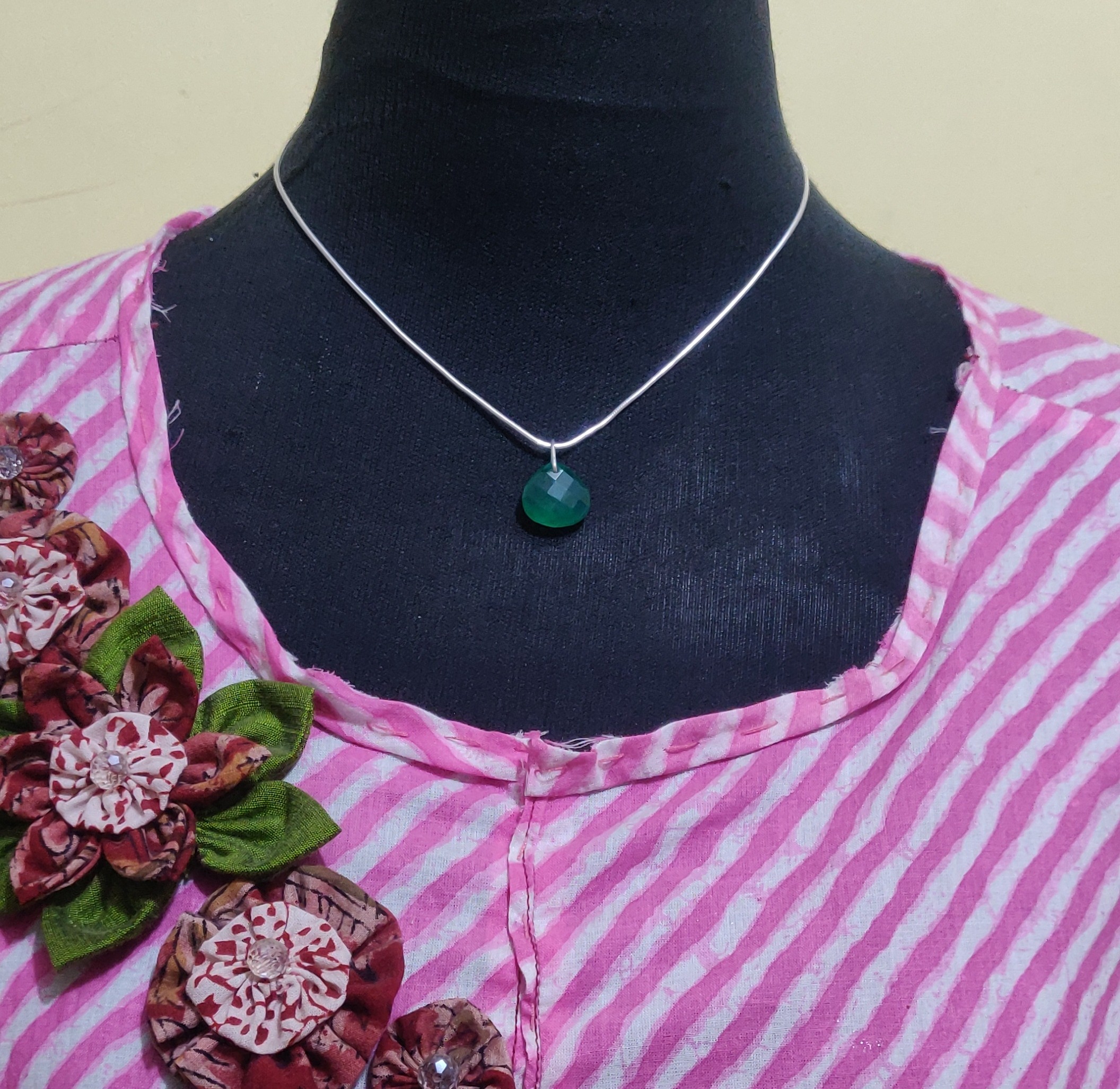 925 Silver Green Onyx pendant