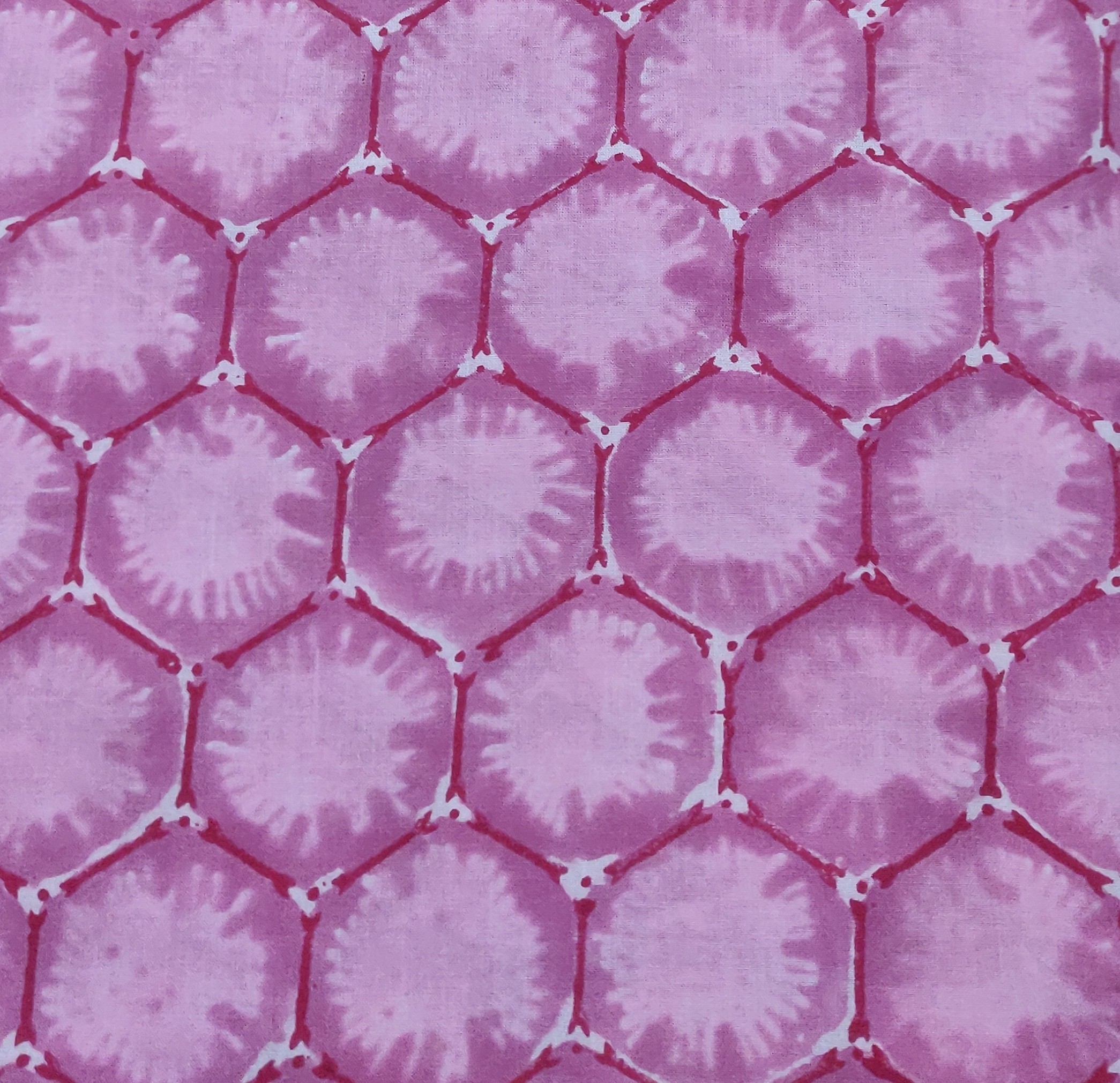 Cotton Block Print fabric - 1 meter