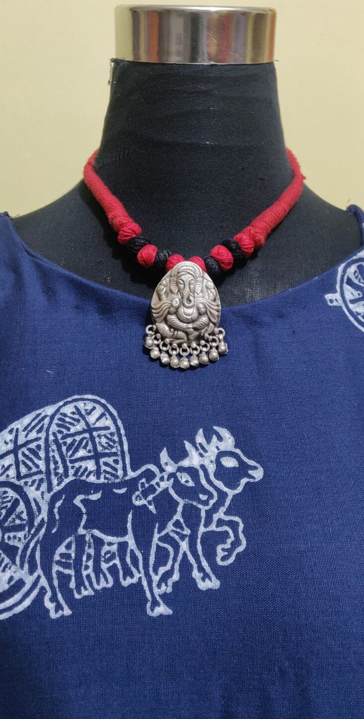 Pure silver Ganesh pendant
