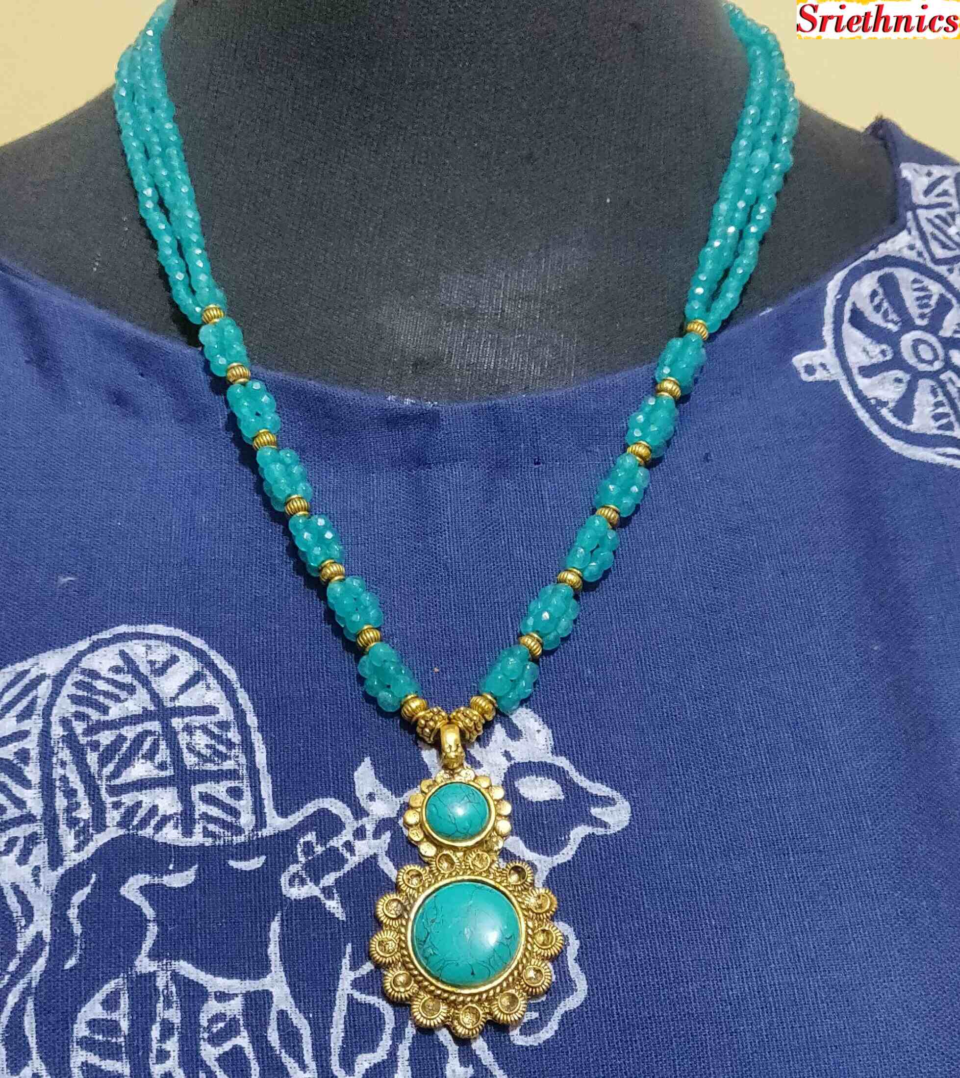 semiprecious beads necklace
