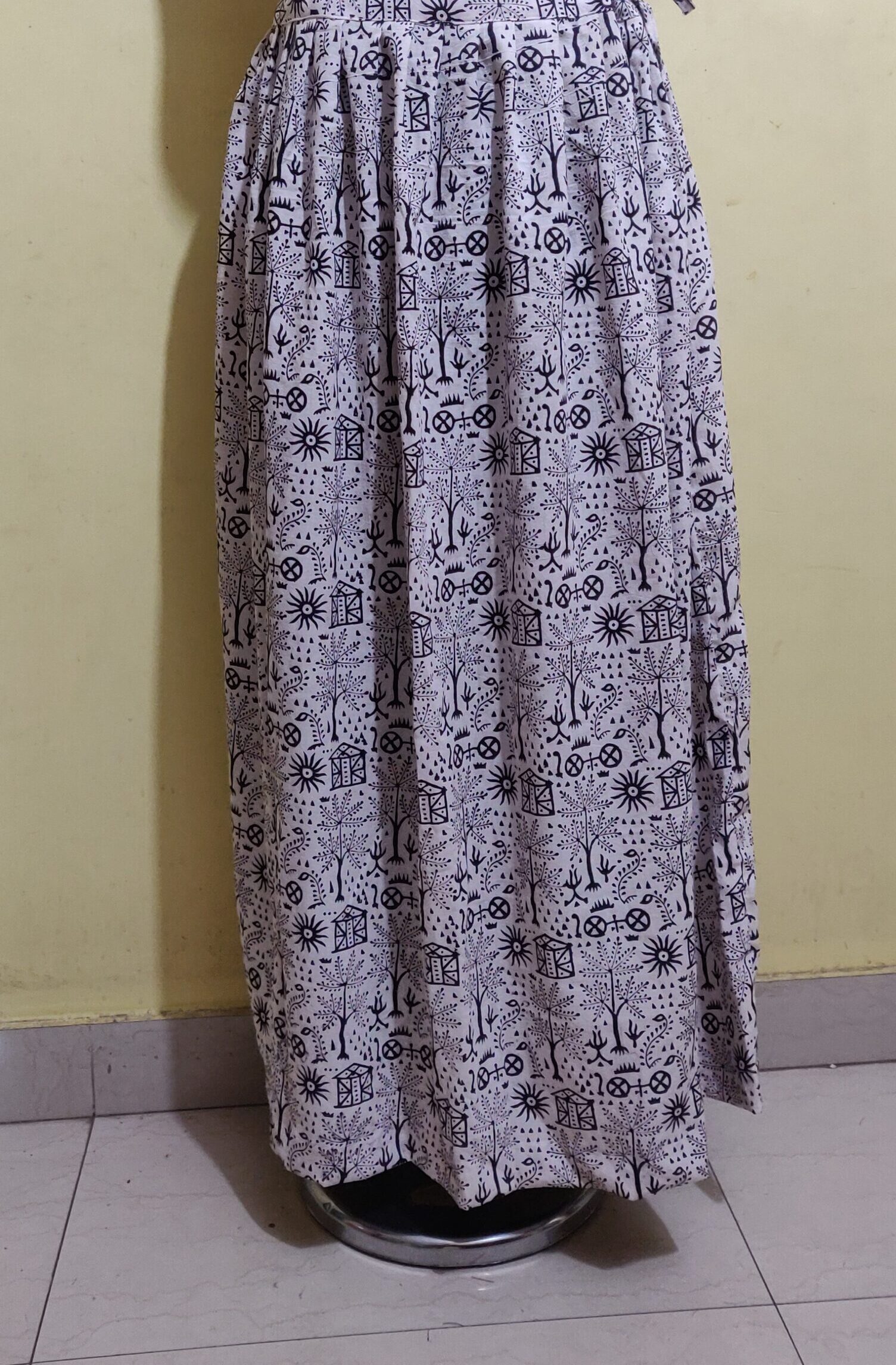 Bagh hand block print cotton skirt