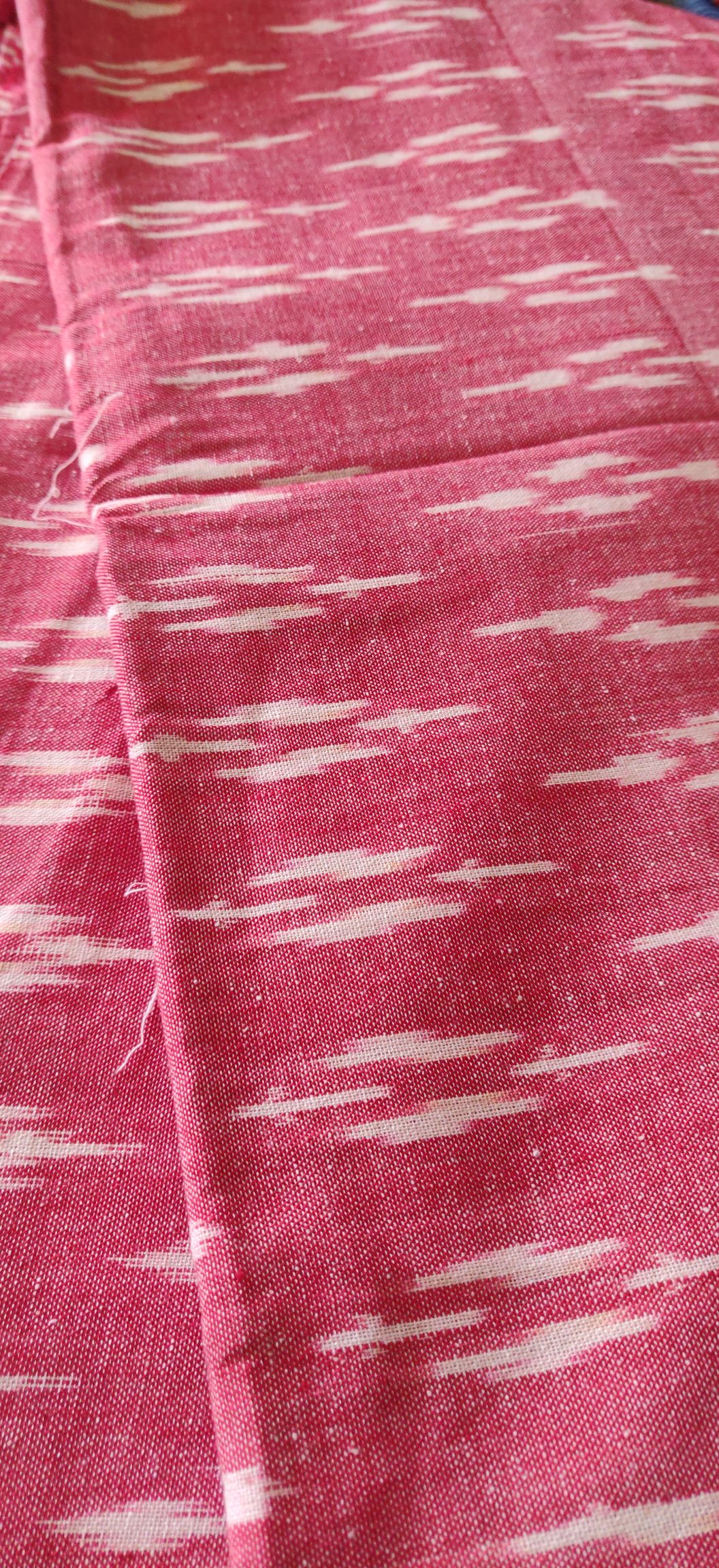 Ikkat handloom cotton fabric