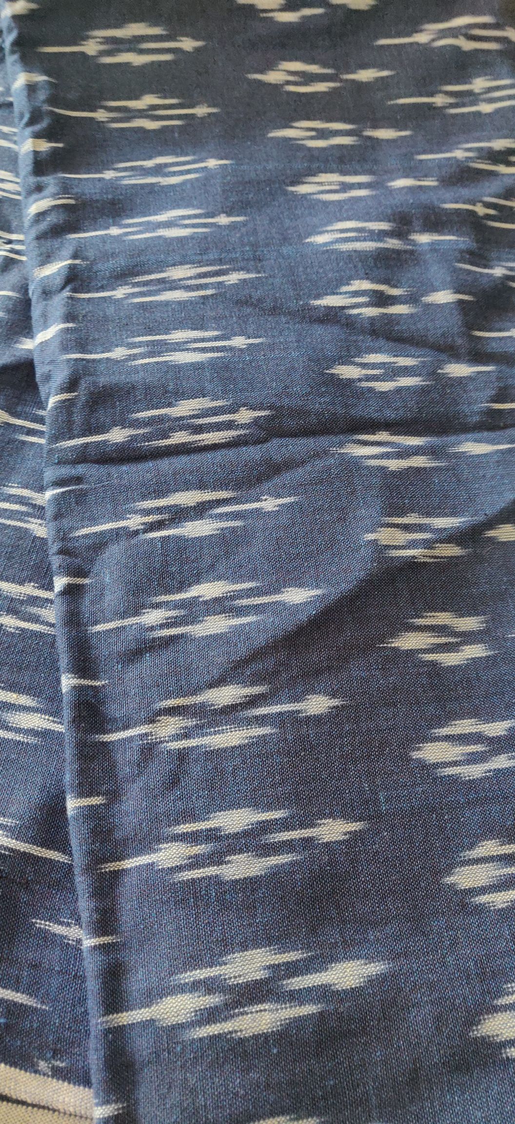 Ikkat handloom cotton fabric
