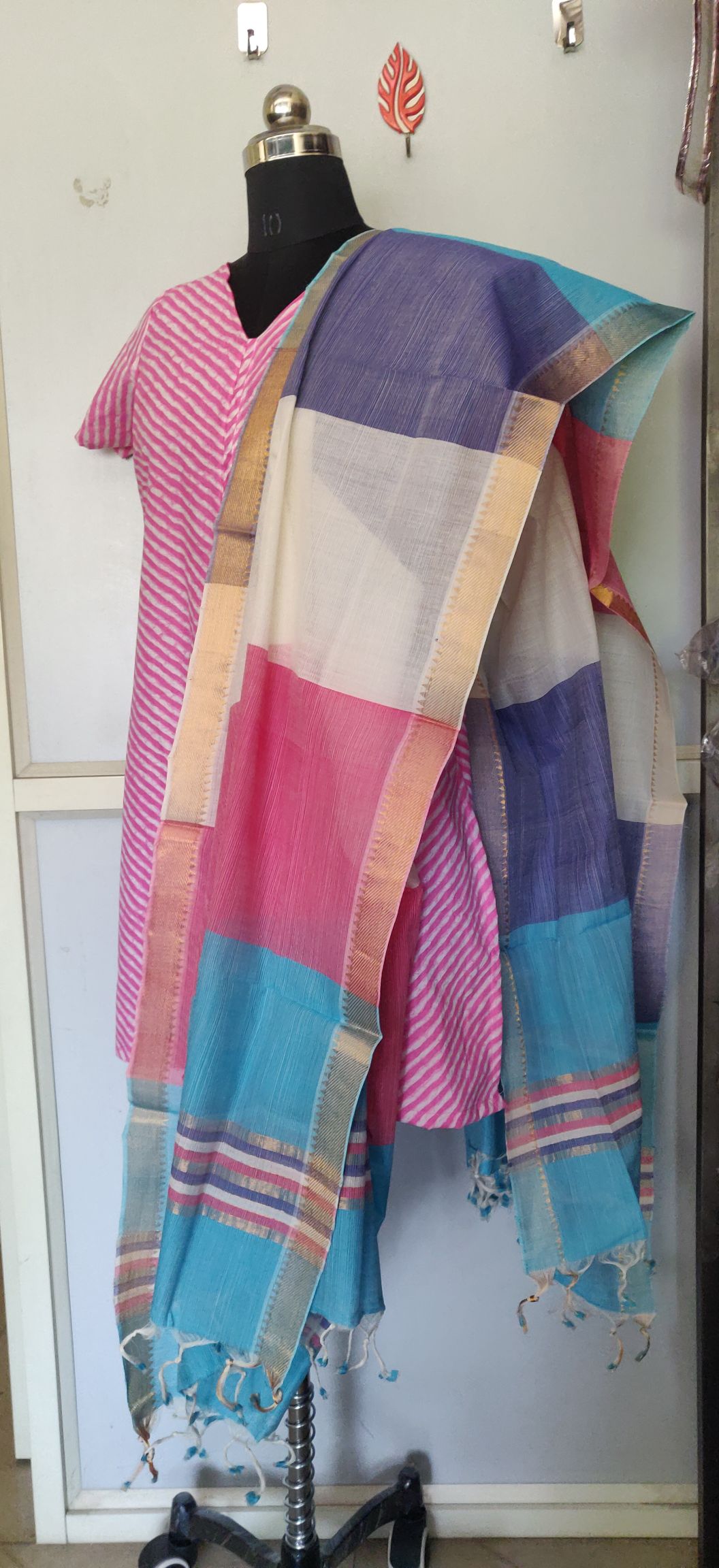 Handloom Mangalagiri cotton duppatta