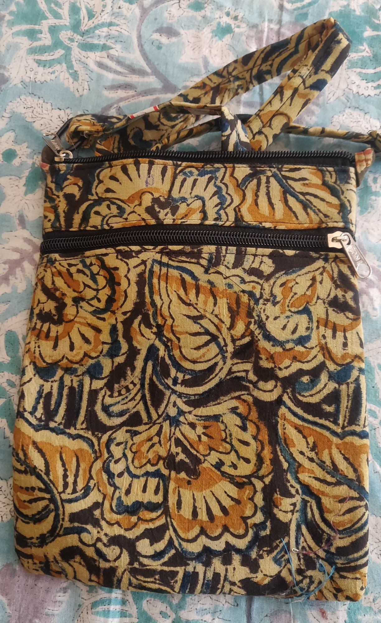 Kalamkari cotton sling bag