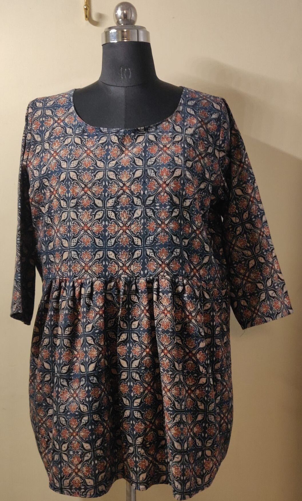 Ajrakh cotton kurti
