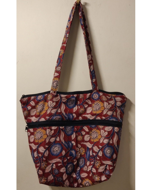 Cotton Bag with lining and zipper