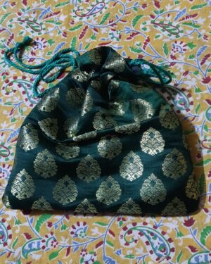 Pure Satin Banaras Potli