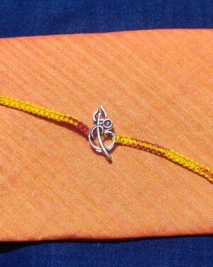 Silver rakhi