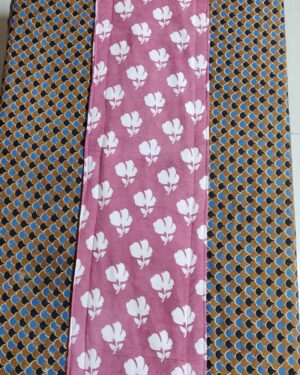 Cotton hand block print table runner