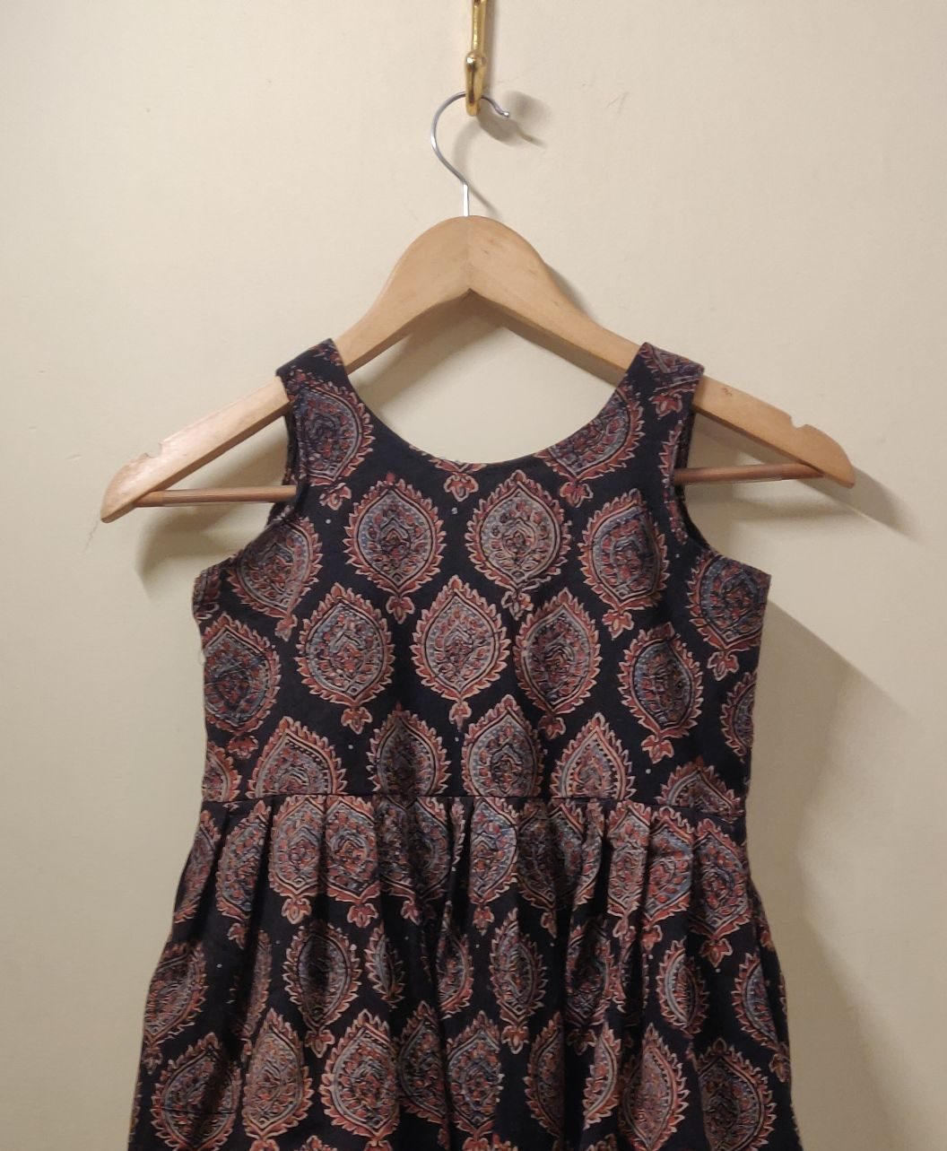Ajrakh hand block print dress