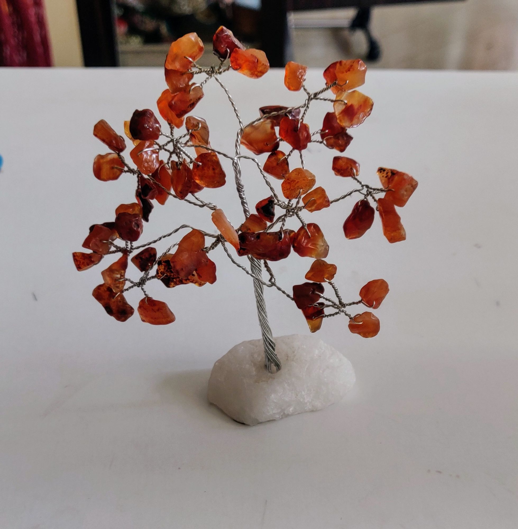 Red Carnelian stone tree